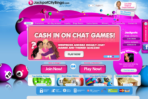 Jackpot City Bingo screen shot