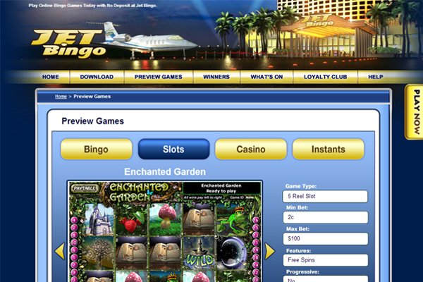 Jet Bingo screen shot
